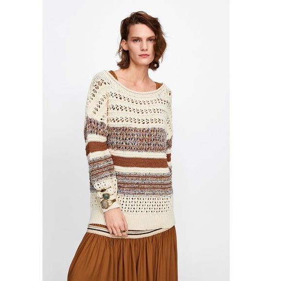 Zara oversized contrast sweater - Picture 6 of 8